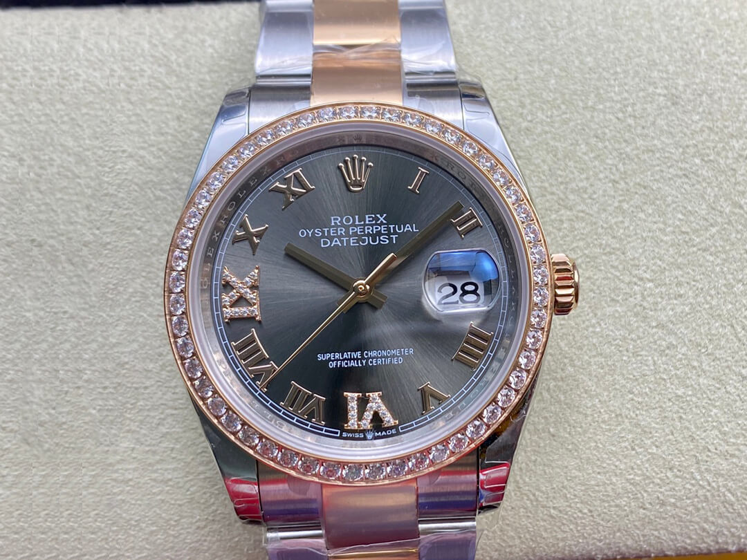 Replica R01ex Datejust M126281RBR-0012 1:1 Best Edition EW Factory Dark Grey Dial