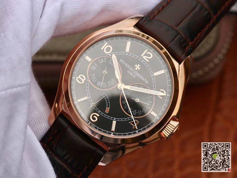 Replica Vacheron C0nstan1n FiftySix Day-Date 4400E/000R/B436 40mm Rosegold Case 1:1 Best Edition Swiss ETA2475