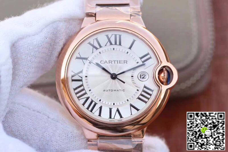 Replica Ballon Bleu De Ca*t1er 42MM W69006Z2 V9 Factory 1:1 Best Edition Swiss ETA2671 Silver Textured Dial