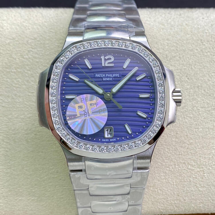 Pat*k Phi1i*pe Replica Nautilus Ladies 7018/1A-010 PF Factory 1:1 Best Edition Swiss ETA324SC