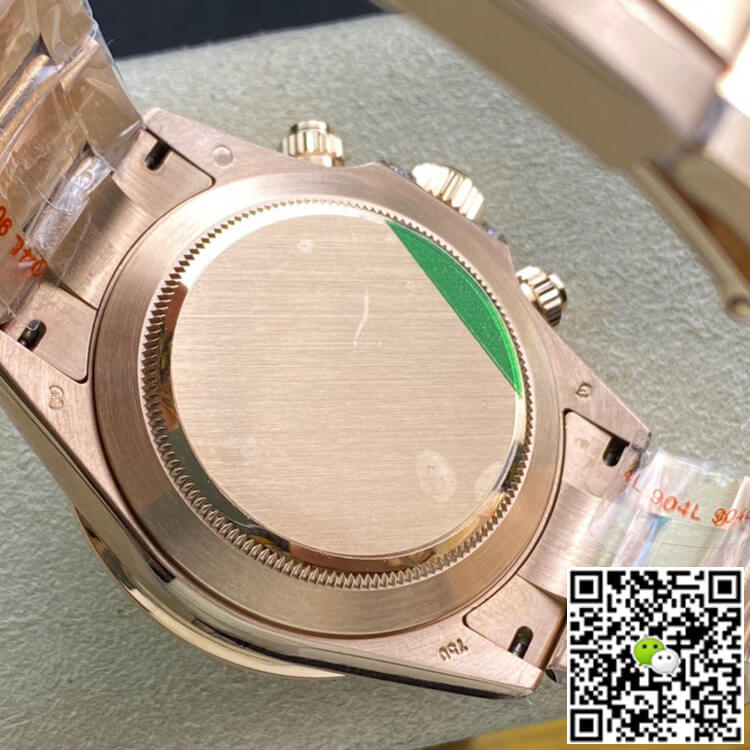 Replica R01ex Daytona 116595 RBOW 1:1 Best Edition TW Factory Rose Gold Black Dial