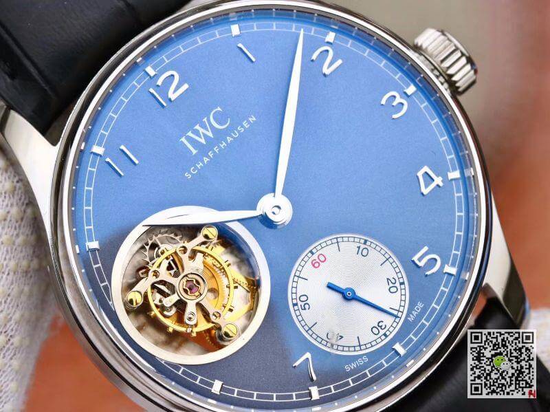 IWC Replica Portuguese Tourbillon IW546302 ZF Factory Men Watches 1:1 Best Edition Swiss Tourbillon Blue Dial