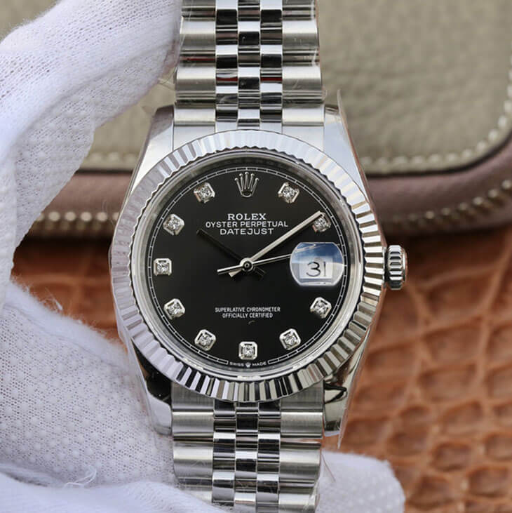 Replica R01ex Datejust M126234-0027 1:1 Best Edition GM Factory Black Dial