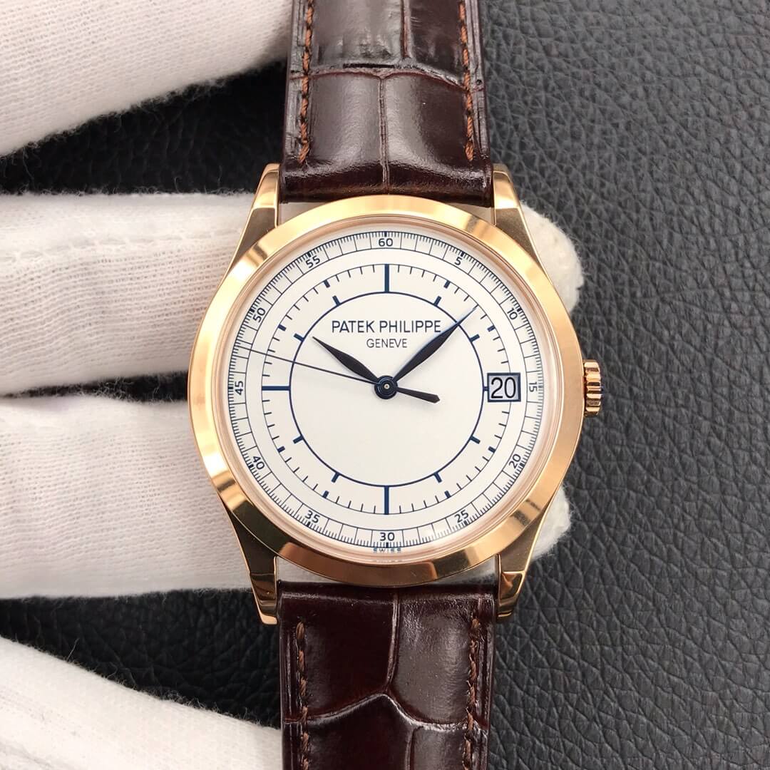Replica Pat*k Phi1i*pe Calatrava 5296R-001 1:1 Best Edition ZF Factory Rose Gold White Dial