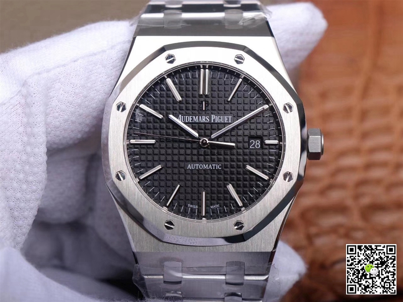 Replica Audemars P1g*et Royal Oak 15400ST.OO.1220ST.01 1:1 Best Edition ZF Factory Black Dial Swiss ETA3120