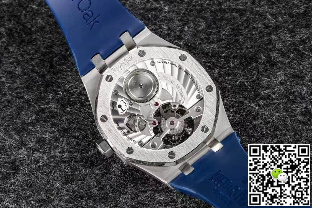 Replica Audemars P1g*et Royal Oak Tourbillon 1:1 Best Edition R8 Factory V3 Blue Rubber Strap