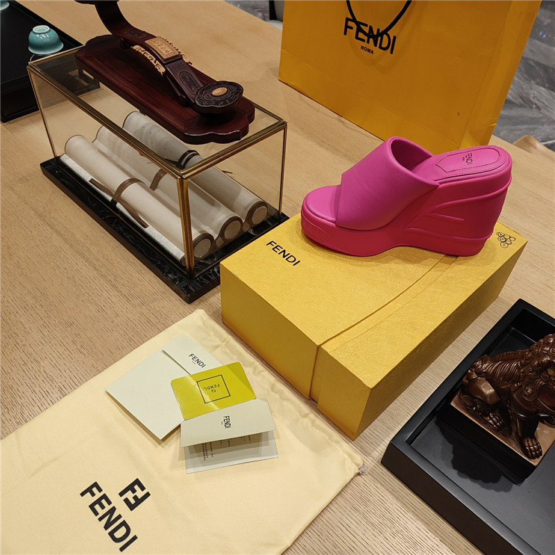 F**di wedge platform sandals