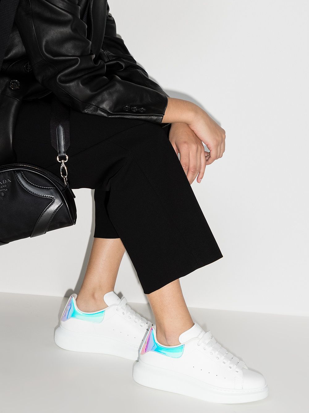 A1exa*der Mcqv*en Dupes Oversized lace-up sneakers