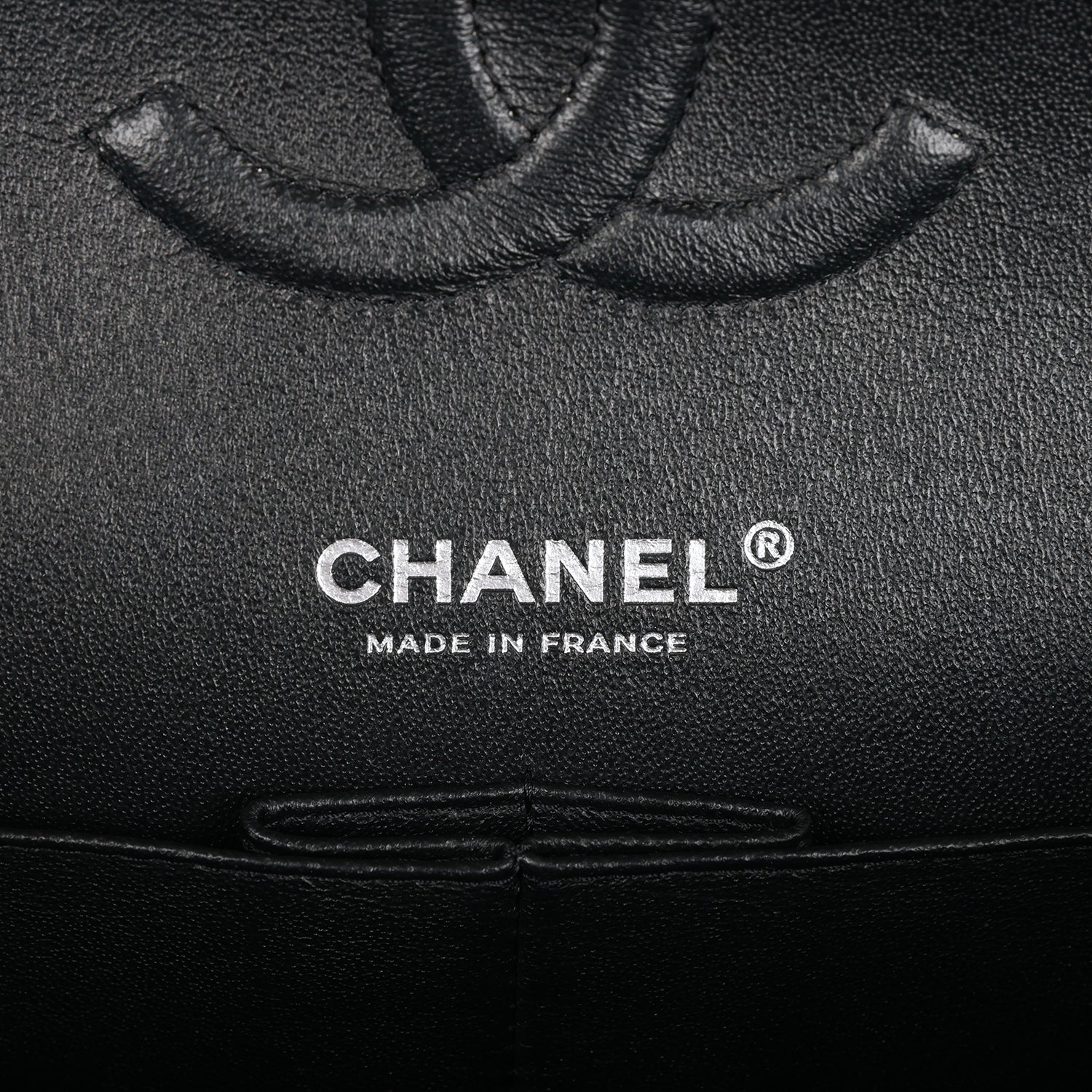 Ch**el Medium Classic Double Flap Bag SO Black Crumpled Calfskin Black Hardware