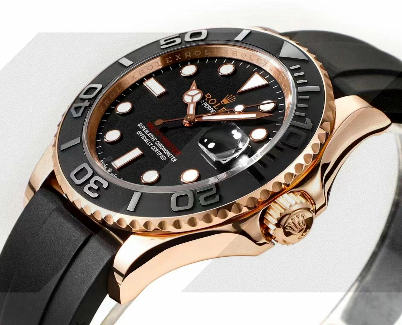 VS factory replica R01ex Yacht-Master M226659-0002 1:1 best replica black dial Swiss ETA3235