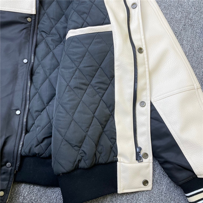 2024ss LV Leather Cotton Jacket Top Version