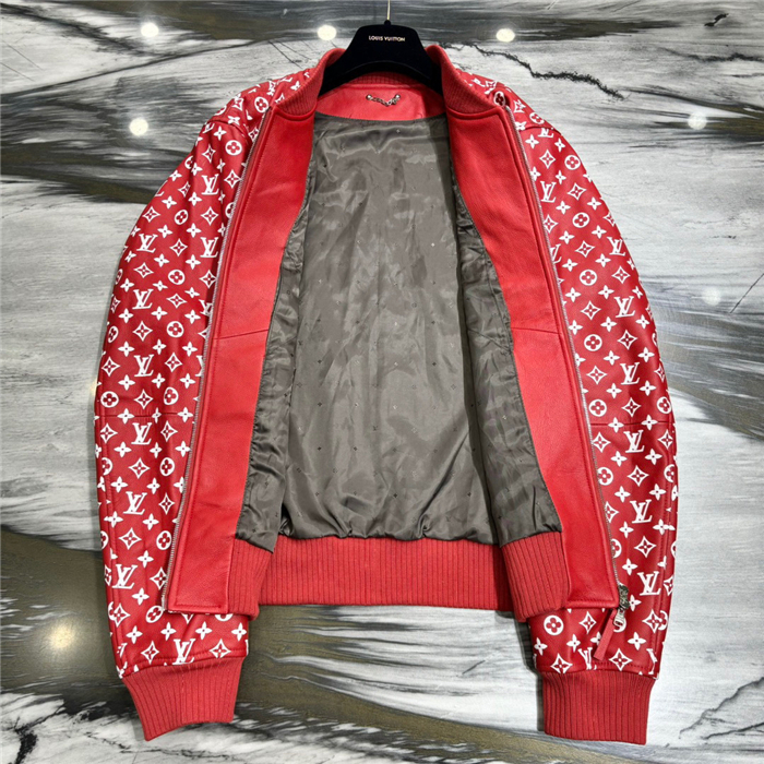 2023fw LV Real Leather Jacket Top Version